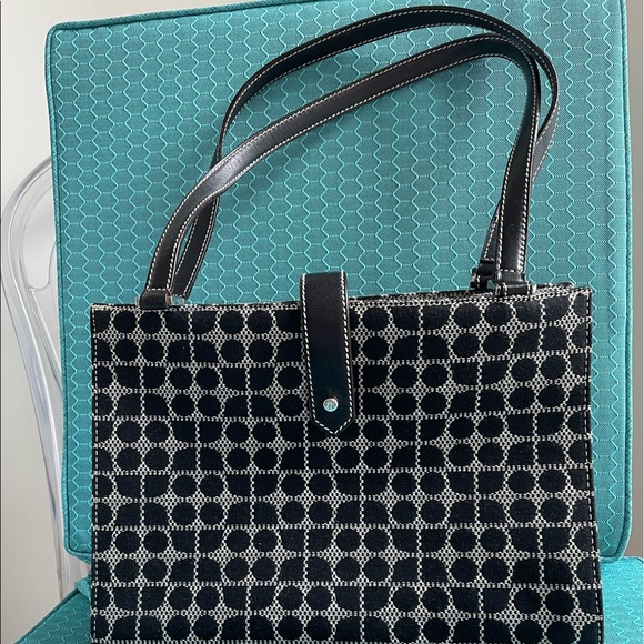 Barely worn authentic Kate Spade fabric purse with vintage patterned design. - Picture 1 of 6